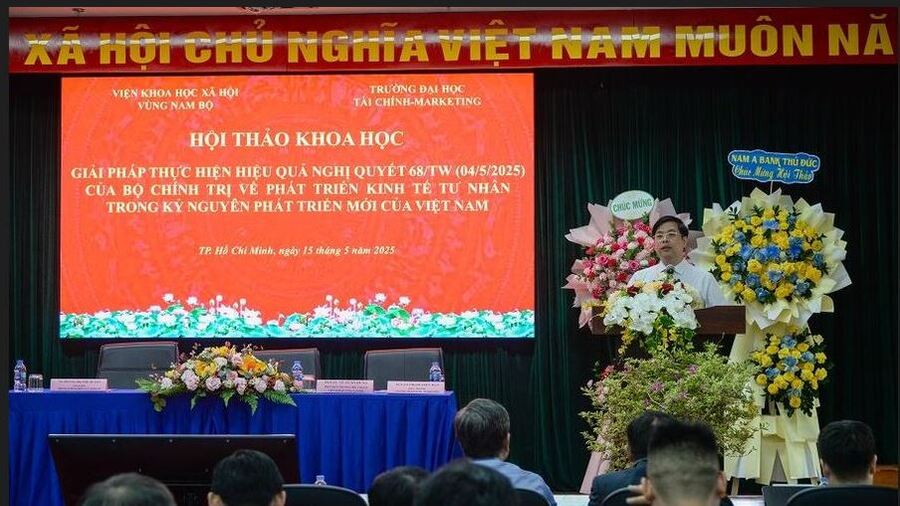 UFM phối hợp tổ chức Hội thảo khoa học về Giải pháp thực hiện hiệu quả Nghị quyết 68-NQ/TW của Bộ Chính trị